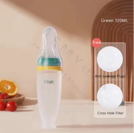 BBET Squeezeable Silicone Baby Bottle